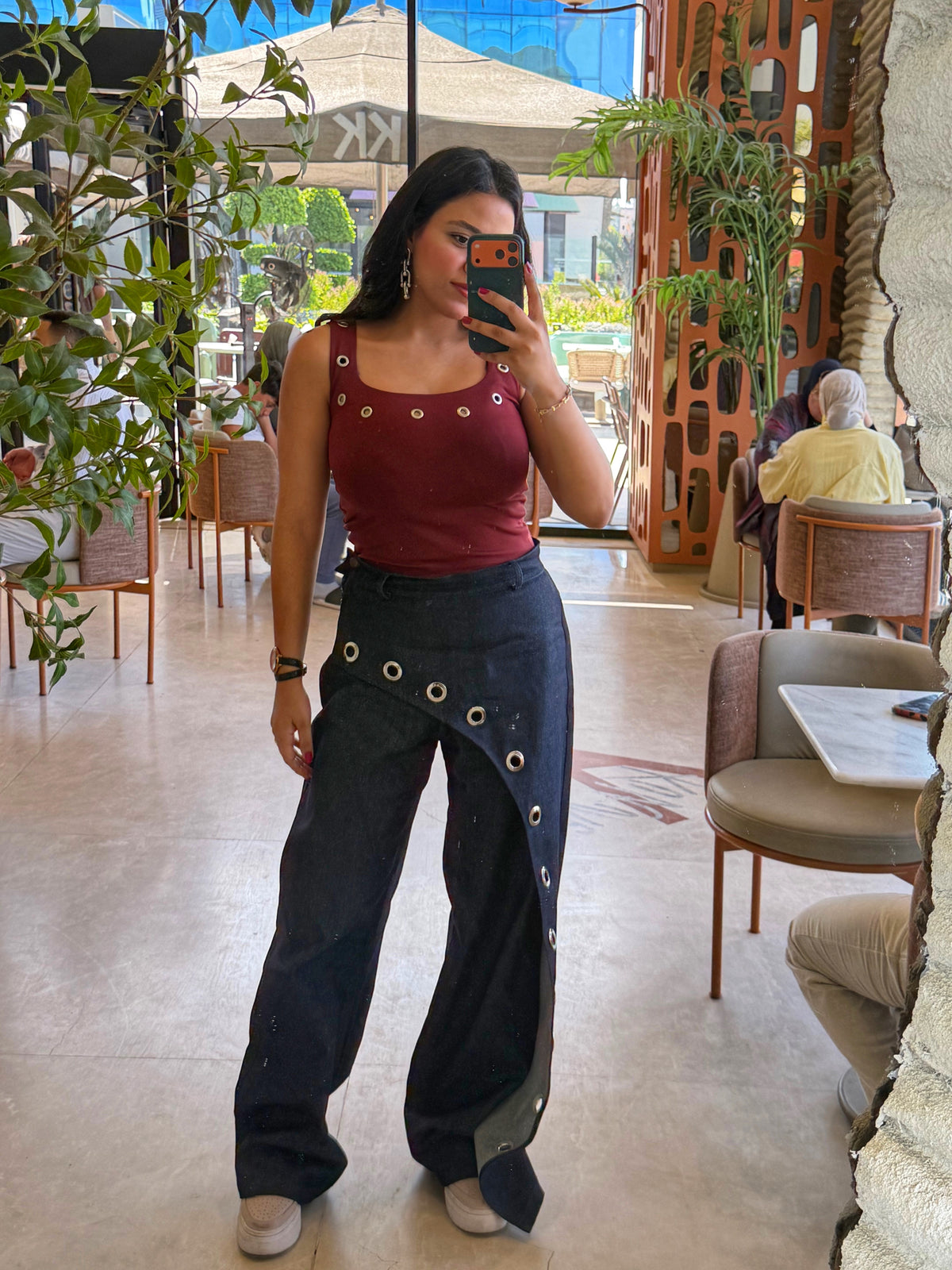 Blue Denim fusion pants