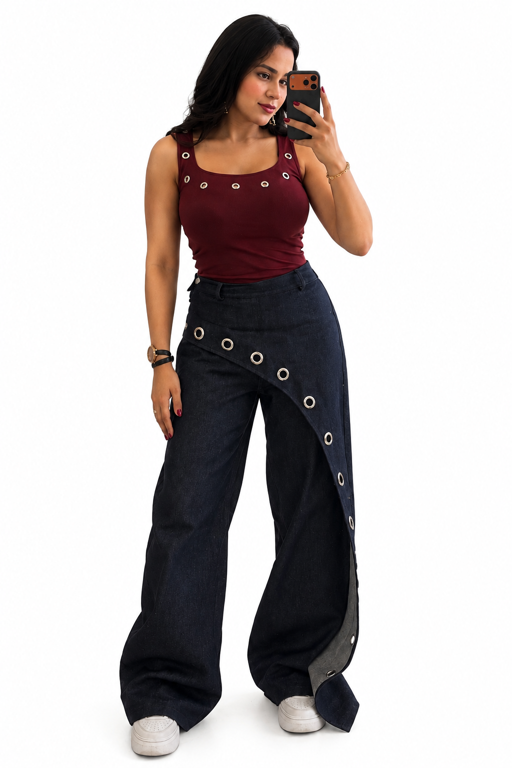 Blue Denim fusion pants