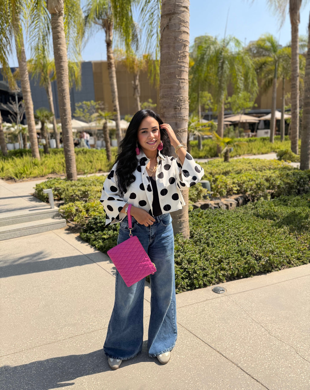 Wide polka dots