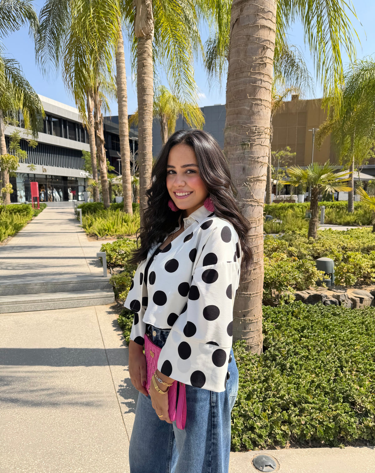 Wide polka dots