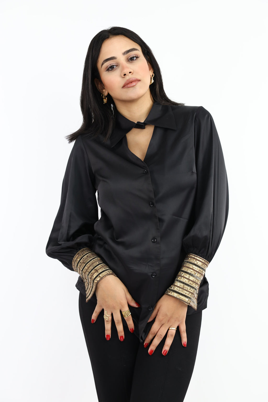 Black silk muse