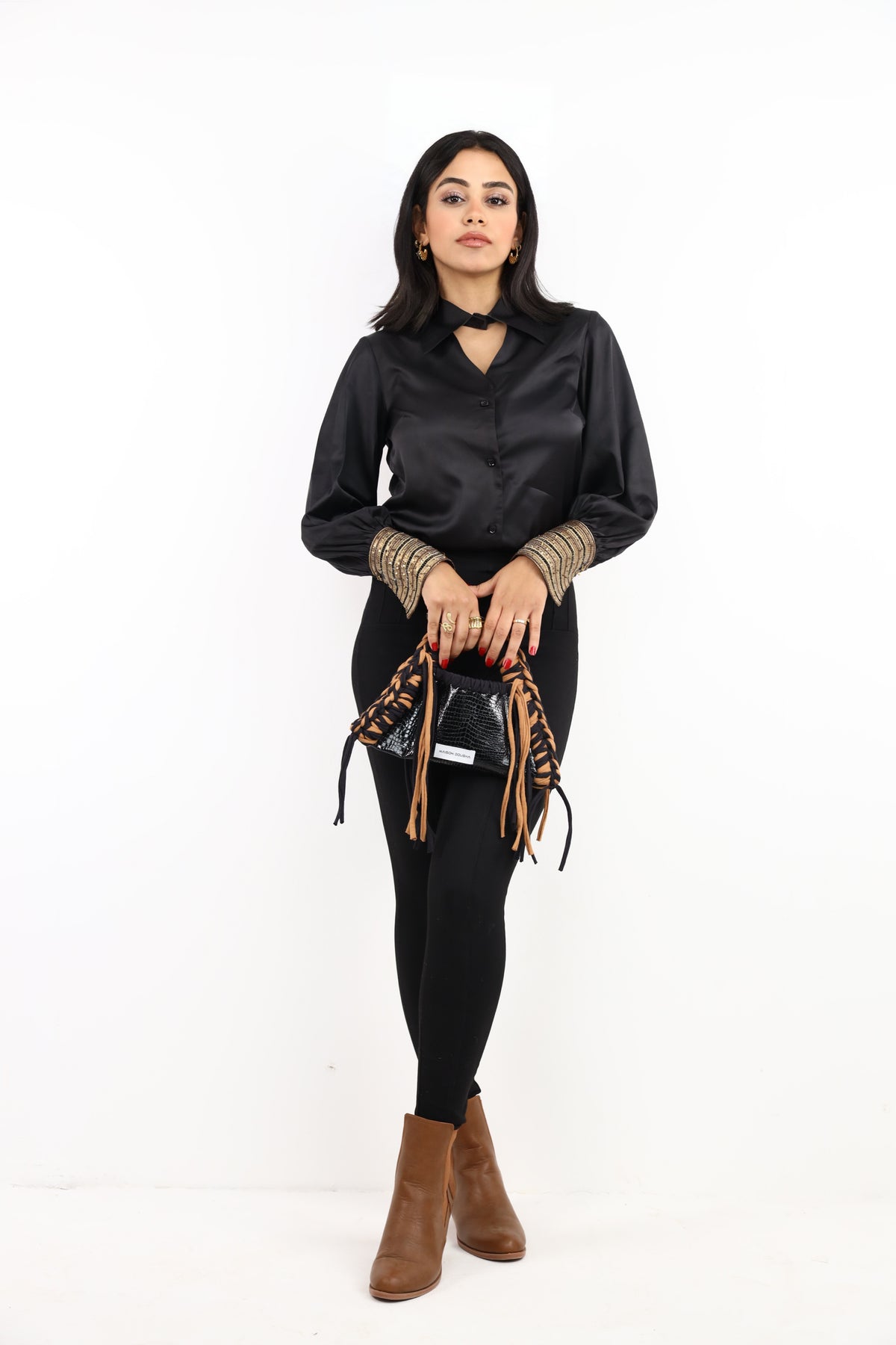 Black silk muse
