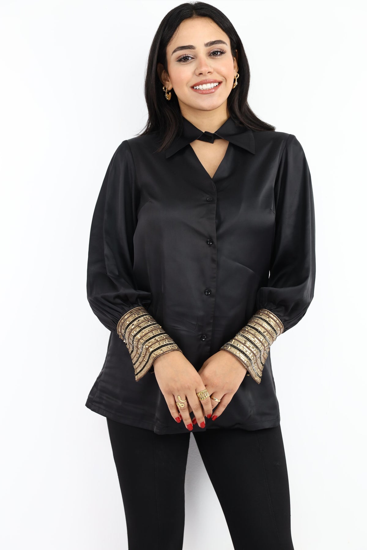 Black silk muse